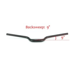 Race Face Next Mountain/Folded Bike 3K Matte Full Carbon Fibre U Shape Bike Handlebar Bright Logo Clamp 25.4/31.8mm Bike Parts