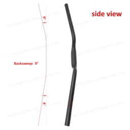 Race Face Next Mountain/Folded Bike 3K Matte Full Carbon Fibre U Shape Bike Handlebar Bright Logo Clamp 25.4/31.8mm Bike Parts