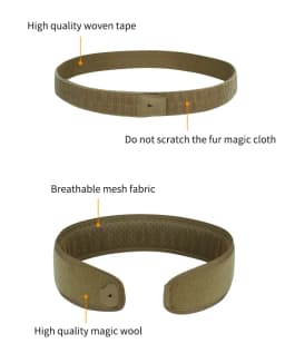 Tactical Belt 3 IN 1 Laser Cut Quick Release Buckle MOLLE Combat Shooting Belt with Inner Belt & Back Support Pad