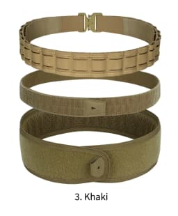 Tactical Belt 3 IN 1 Laser Cut Quick Release Buckle MOLLE Combat Shooting Belt with Inner Belt & Back Support Pad
