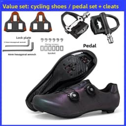 Mtb Cycling Shoes Man Cleats Shoes Flat Pedal Bicycle Shoe Speed Cycling Sneaker Men Mountain Bike Shoe Spd Racing Lock Footwear