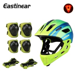 Eastinear2023 High Quality Children's Bicycle Helmet Full Face Detachable Outdoor Sports Skateboard Roller Skating Riding Helmet