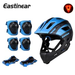 Eastinear2023 High Quality Children's Bicycle Helmet Full Face Detachable Outdoor Sports Skateboard Roller Skating Riding Helmet