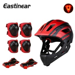 Eastinear2023 High Quality Children's Bicycle Helmet Full Face Detachable Outdoor Sports Skateboard Roller Skating Riding Helmet