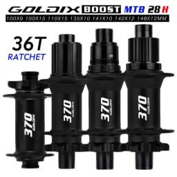 GOLDIX M370 28H Boost MTB Hub J-Bend 36T Ratchet 6-Bolt Disc Sealed Bearings HG XD MS Front Rear Mountain Bike Wheel Hub Parts