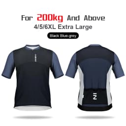 NBIKE Cycling Bike Jersey Mens Plus Size Short Sleeve Quick Dry with 3 Rear Pockets Moisture Wicking Full Zipper MTB Bike Shirt