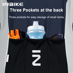 NBIKE Cycling Bike Jersey Mens Plus Size Short Sleeve Quick Dry with 3 Rear Pockets Moisture Wicking Full Zipper MTB Bike Shirt