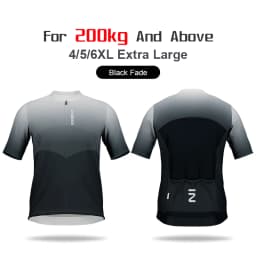 NBIKE Cycling Bike Jersey Mens Plus Size Short Sleeve Quick Dry with 3 Rear Pockets Moisture Wicking Full Zipper MTB Bike Shirt