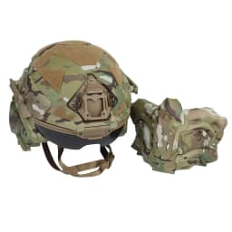 Tactical Command FAST Helmet Built-in Communication Headset Anti-fog Fan W-Ronin Assault Helmet Detachable Mask Replacement Lens