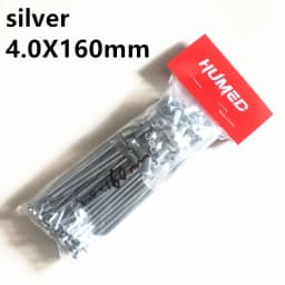 36pcs/lot Motorcycle Spoke Diameter 4.0mm 170/175/180/190/195/200/205/210mm Black/Silver Bicycle Spoke Off-Road Motorcycle Spoke