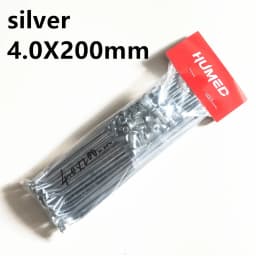36pcs/lot Motorcycle Spoke Diameter 4.0mm 170/175/180/190/195/200/205/210mm Black/Silver Bicycle Spoke Off-Road Motorcycle Spoke