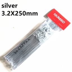 36pcs/lot Motorcycle Spoke Diameter 4.0mm 170/175/180/190/195/200/205/210mm Black/Silver Bicycle Spoke Off-Road Motorcycle Spoke