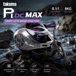 Takuma 26 New P1dc Max Baitcasting Reel Hologram Intelligent Control Electronic Brake Anti Backlash Long Casting Universal Lure