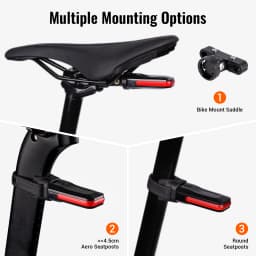 RAVEMEN CL50/CL100/CL200 Bike Rear Light Bicycle LED Taillight Lamp USB-C Rechargeable Auto On-off Brake Sensor Side Visibility