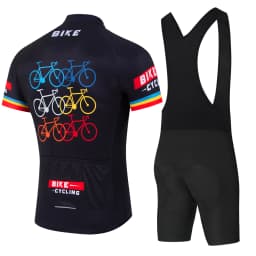 Summer Pro Team Black Cycling Clothing Cycling Jersey Set Men Road Bike Shirt Suit Bicycle Bib Shorts