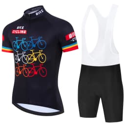Summer Pro Team Black Cycling Clothing Cycling Jersey Set Men Road Bike Shirt Suit Bicycle Bib Shorts