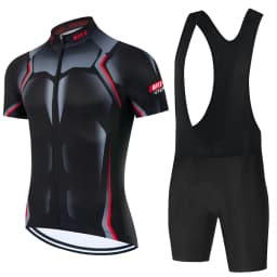 Summer Pro Team Black Cycling Clothing Cycling Jersey Set Men Road Bike Shirt Suit Bicycle Bib Shorts