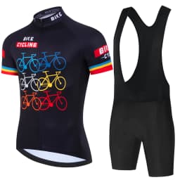 Summer Pro Team Black Cycling Clothing Cycling Jersey Set Men Road Bike Shirt Suit Bicycle Bib Shorts