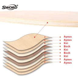 Original SWORD 309 Table Tennis Blade 9 Ply Wood Defensive Blade Soft Vibration Ping Pong Blade FL ST Handle For Chopper Player
