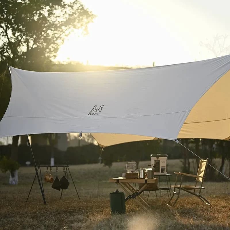 Lightweight Hexagonal Camping Waterproof Sunshade Outdoor Sunshade, Suitable For Hiking, Beach Picnic Trips