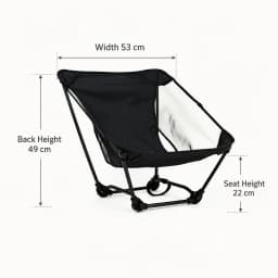 Portable Off Ground Folding Moon Chair 580g Aluminum Alloy Camping Beach Fishing Stool Ultralight Outdoor Travel Seat 100kg Load