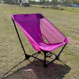 Portable Off Ground Folding Moon Chair 580g Aluminum Alloy Camping Beach Fishing Stool Ultralight Outdoor Travel Seat 100kg Load