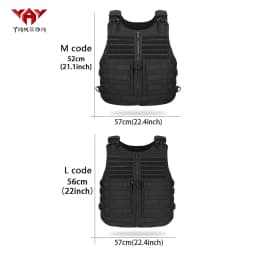YAKEDA Adjustable Shoulder Strap Quick Release Buckle Hunting Tank Top MOLLE Expansion with Hidden Pocket