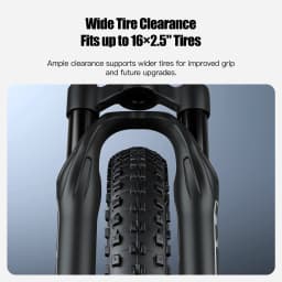 BOLANY Bicycle 16-inch Air Fork Children's Mountain Bike Suspension Fork Straight Tube 85mm Travel 9x100mm QR for MTB/Kids Bike