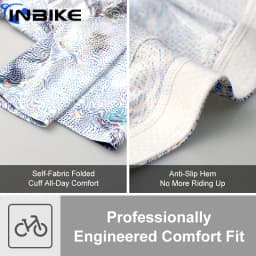 INBIKE New Men Short Sleeve Cycling Jersey Spring Summer Sweat Wicking Breathable Road Bike Clothing with Reflective Logo Design