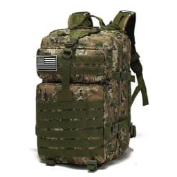 Tactical 50L Waterproof Backpack Multifunctional Laptop Double Shoulder 3P Bag for Hiking Camping Mountaineering