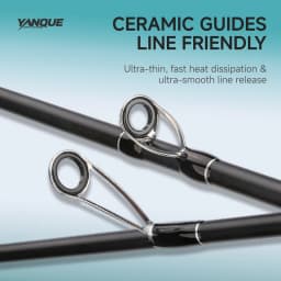 CEMREO Lure Fishing Rod 1.8m/1.98m/2.1m/2.4m Spinning/Casting Fishing Rod Light Weight Rod for Fishing Model:YANQUE-LY