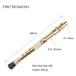 Pro Bomesh Full Body Heavy Duty Trolling Aluminum handle Gimbal reel seat Rod Building Component Repair boat rod DIY Accessory