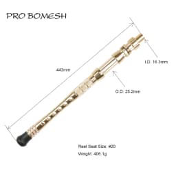 Pro Bomesh Full Body Heavy Duty Trolling Aluminum handle Gimbal reel seat Rod Building Component Repair boat rod DIY Accessory
