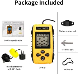 2023new smart Fish Finder Sonar Fishing Alert Fish Finder Underwater Echo Sounder Fishing Detector Portable