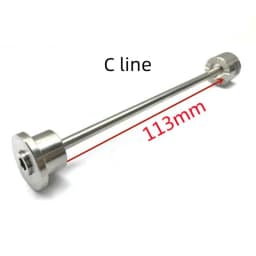 suncord Folding bicycle rear rim shaft titanium Pline Cline 113mm for brompton rear hub