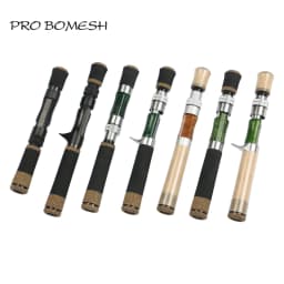 Pro Bomesh EVA Handle Wood Spinning Casting Reel Seat Handle Kit DIY Trout Fishing Rod Building Component Repair Accessory