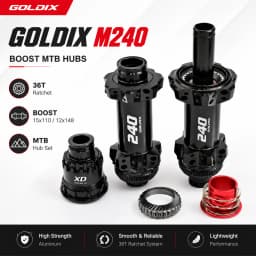 GOLDIX M240 28H Boost MTB Hub 36T Ratchet Straight Pull Center Lock HG XD MS 110x15 148x12 10-12 Speed Bicycle Wheel Hub