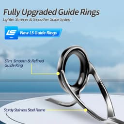 FISHINGFANS Rod L ML M LS Guide Spinning Casting Bass Pike Catfish Rod Trouts Perch 30T Carbon Fishing Rod