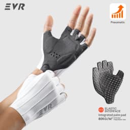 EVR Summer Cycling Gloves PALM Double Arrow Bicycle Short Finger Gloves Full Palm Shock Absorbing MTB Bicycle Pneumatic Gloves