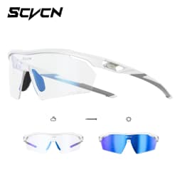 SCVCN Outdoor Photochromic Running Hiking Goggles Cycling Sunglasses Men Women MTB Glasses UV400 Bicycle Sports Ultralight TR90