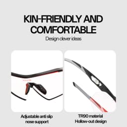 SCVCN Outdoor Photochromic Running Hiking Goggles Cycling Sunglasses Men Women MTB Glasses UV400 Bicycle Sports Ultralight TR90