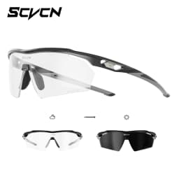 SCVCN Outdoor Photochromic Running Hiking Goggles Cycling Sunglasses Men Women MTB Glasses UV400 Bicycle Sports Ultralight TR90