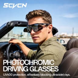 SCVCN Outdoor Photochromic Running Hiking Goggles Cycling Sunglasses Men Women MTB Glasses UV400 Bicycle Sports Ultralight TR90
