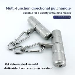 Stainless Steel Multifunctional Universal Handle Cable Machine Accessories High Pull Down Grip Fitness Equipment Parts