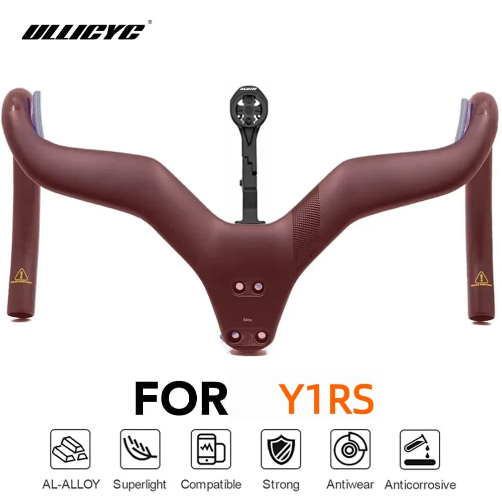 Aluminum Alloy Integrated Handlebar With Y1RS CCY1 Computer Mount Compatible Bike Accessories Bicycle Parts