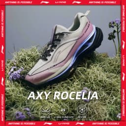 Li-Ning Women's AXY ROCELIA Outdoor Hiking Shoes COOL SHELL Breathable Stable Comfortable Light LiNing  Sports Shoes AHTW042