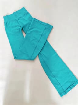 Denyf Impact Flares Scrunch Booty Women's Gym Leggings Seamless Fitness Workout Yoga Trousers Squat Proof Fashion Flared Pants