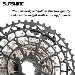 SUNSHINE Ultralight Bicycle Cassette Carbon Steel Material 9/10/11/12/13 Speed HG Structure Freewheel for Mountain Bike