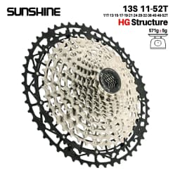 SUNSHINE Ultralight Bicycle Cassette Carbon Steel Material 9/10/11/12/13 Speed HG Structure Freewheel for Mountain Bike