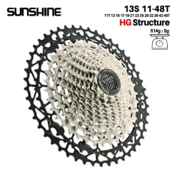 SUNSHINE Ultralight Bicycle Cassette Carbon Steel Material 9/10/11/12/13 Speed HG Structure Freewheel for Mountain Bike